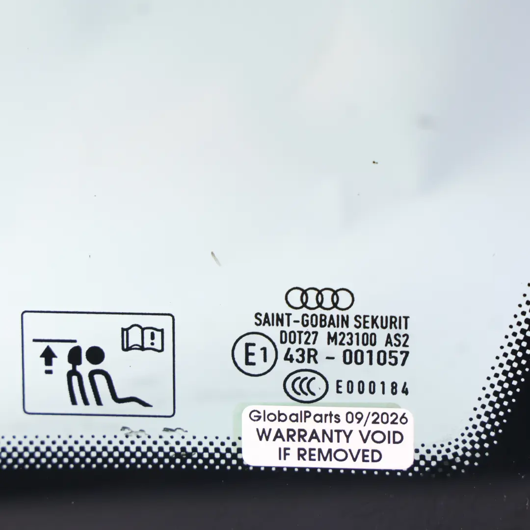 Seitenscheibe Fest Hinten Rechts AS2 Grün für Audi A4 B7 mit Teilenummer 8E5845300T Audi A4 B7 Seitenscheibe Fest Hinten Rechts AS2 Grün - SKU 8E5845300T - Teilenummer 8E5845300T