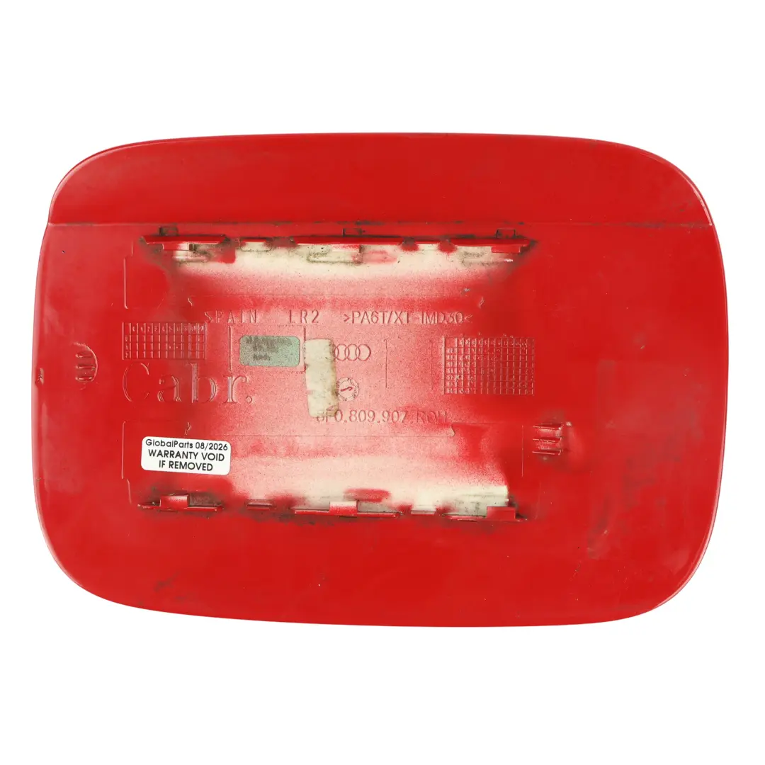 Audi A5 8F Cabrio Fuel Filler Flap Tank Cap Cover Brilliant Red - Y3J - SKU 8F0809907-BRR - Part number 8F0809907