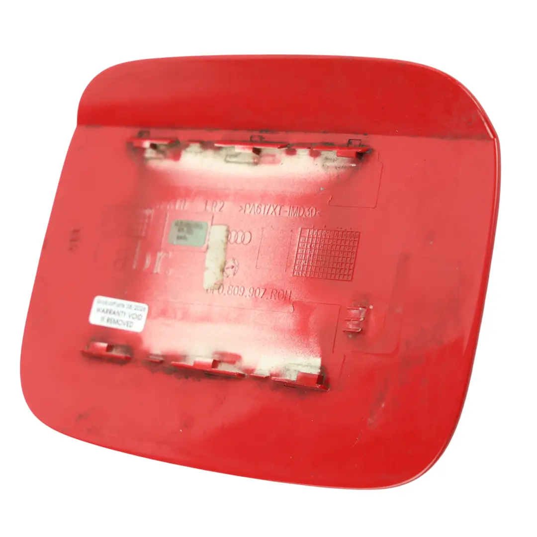Audi A5 8F Cabrio Fuel Filler Flap Tank Cap Cover Brilliant Red - Y3J - SKU 8F0809907-BRR - Part number 8F0809907
