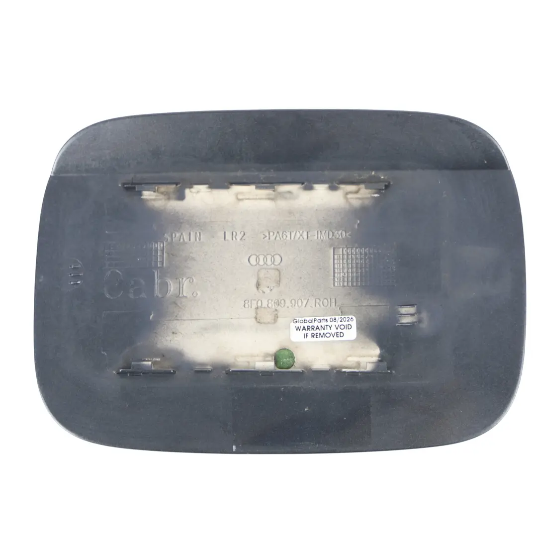 Audi A5 8F Cabrio Fuel Filler Flap Tank Cap Cover Daytona Grey Pearl Effect-Z7S - SKU 8F0809907-DGR - Part number 8F0809907
