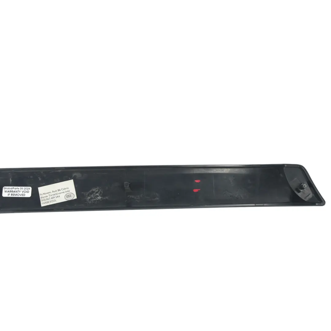 Rivestimento Pannello Porta Sinistro per Audi A4 B6 B7 con numero di parte 8H0867409 Audi A4 B6 B7 Rivestimento Pannello Porta Sinistro - SKU 8H0867409 - Numero di parte 8H0867409