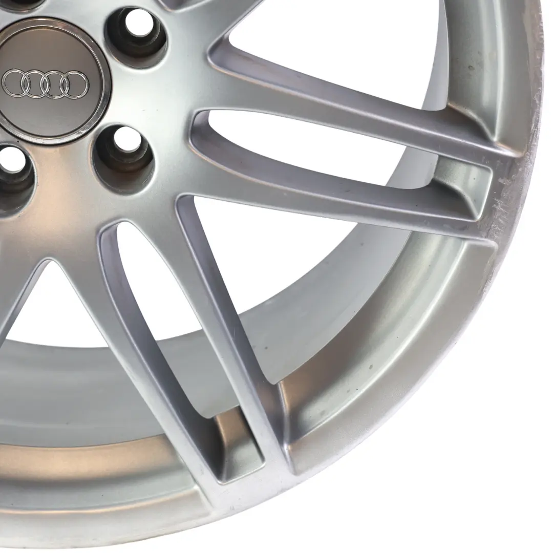 Audi TT TTRS 8J Alloy Wheel Rim Silver 19" 9J ET:52 7 Twin Spoke - SKU 8J0601025AG-10 - Part number 8J0601025AG