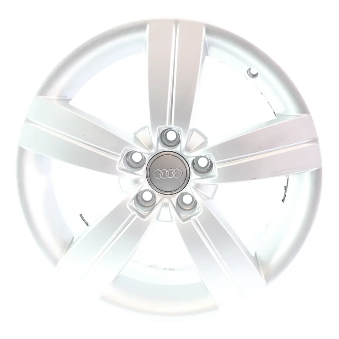 Audi TT Mk2 8J Silver Alloy Wheel Rim 17" ET:47 8J Star Spoke - SKU 8J0601025C-3 - Part number 8J0601025C