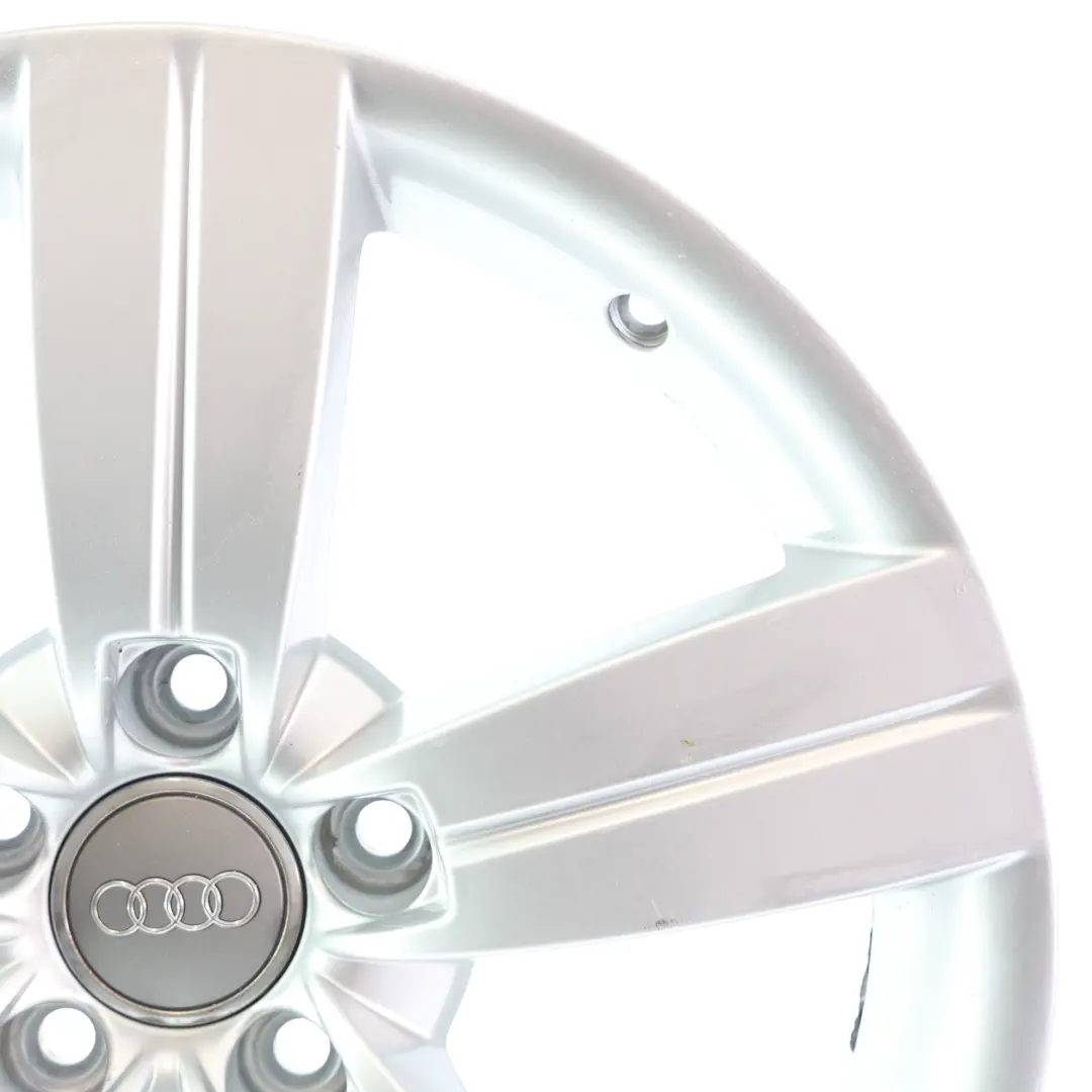 Audi TT Mk2 8J Silver Alloy Wheel Rim 17" ET:47 8J Star Spoke - SKU 8J0601025C-3 - Part number 8J0601025C