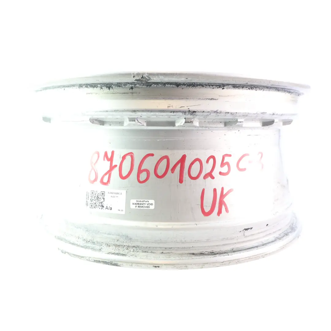 Mk2 8J Silver Alloy Wheel Rim 17" ET:47 8J Star Spoke to Audi TT with Part number 8J0601025C Audi TT Mk2 8J Silver Alloy Wheel Rim 17" ET:47 8J Star Spoke - SKU 8J0601025C-3 - Part number 8J0601025C