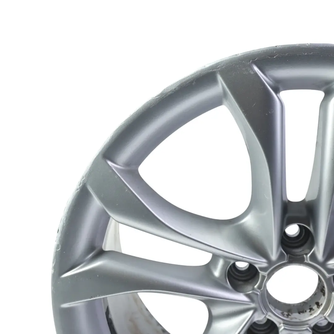 Audi TT Mk2 8J Silver Alloy Wheel Rim 18" 9J ET:52 Double Star Spoke - SKU 8J0601025S-1 - Part number 8J0601025S