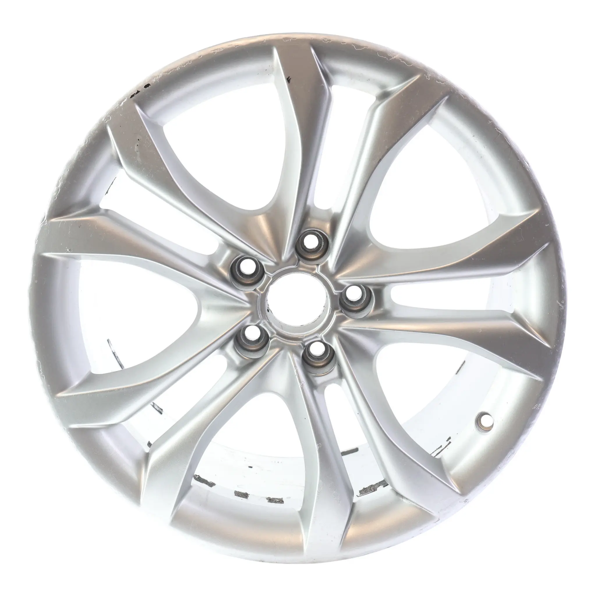 Audi TT Mk2 8J Silver Alloy Wheel Rim 18" 9J ET:52 Double Star Spoke 8J0601025S