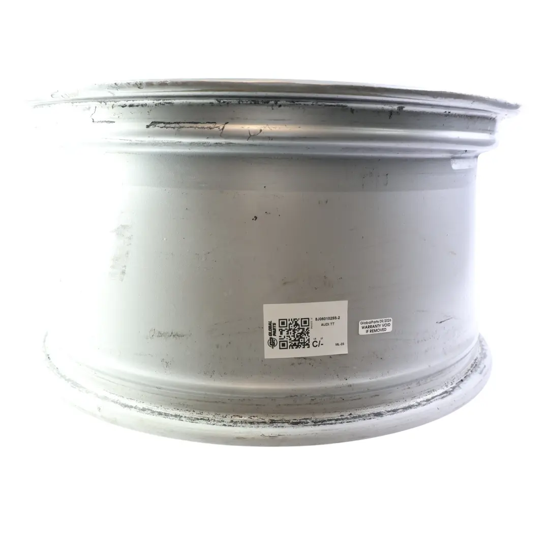 Audi TT Mk2 8J Silver Alloy Wheel Rim 18" 9J ET:52 Double Star Spoke - SKU 8J0601025S-2 - Part number 8J0601025S