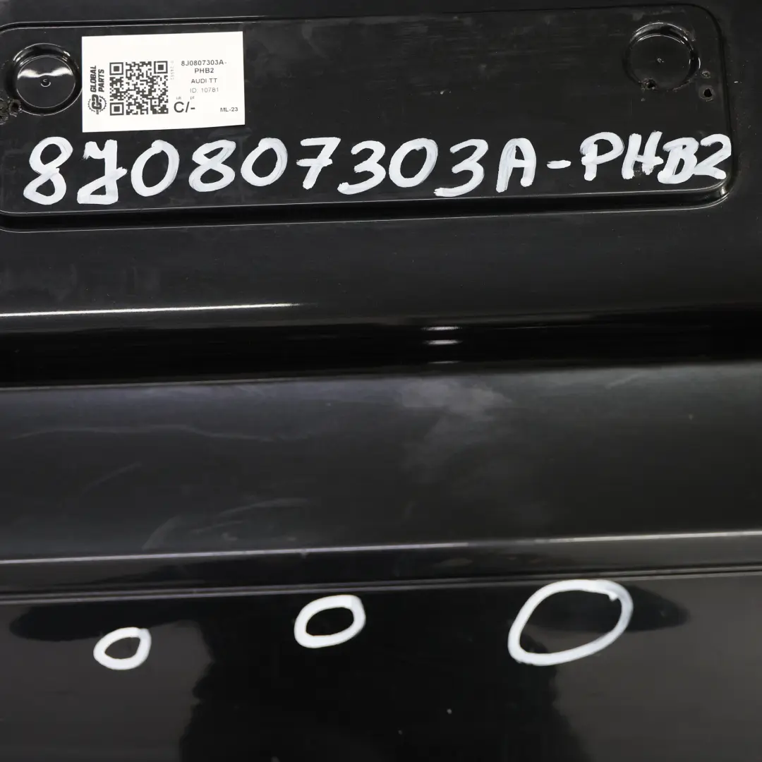 Audi TT 8J Zderzak Tylny Phantom Black Czarny - Z9Y - SKU 8J0807303A-PHB2 - Numer Części 8J0807303A