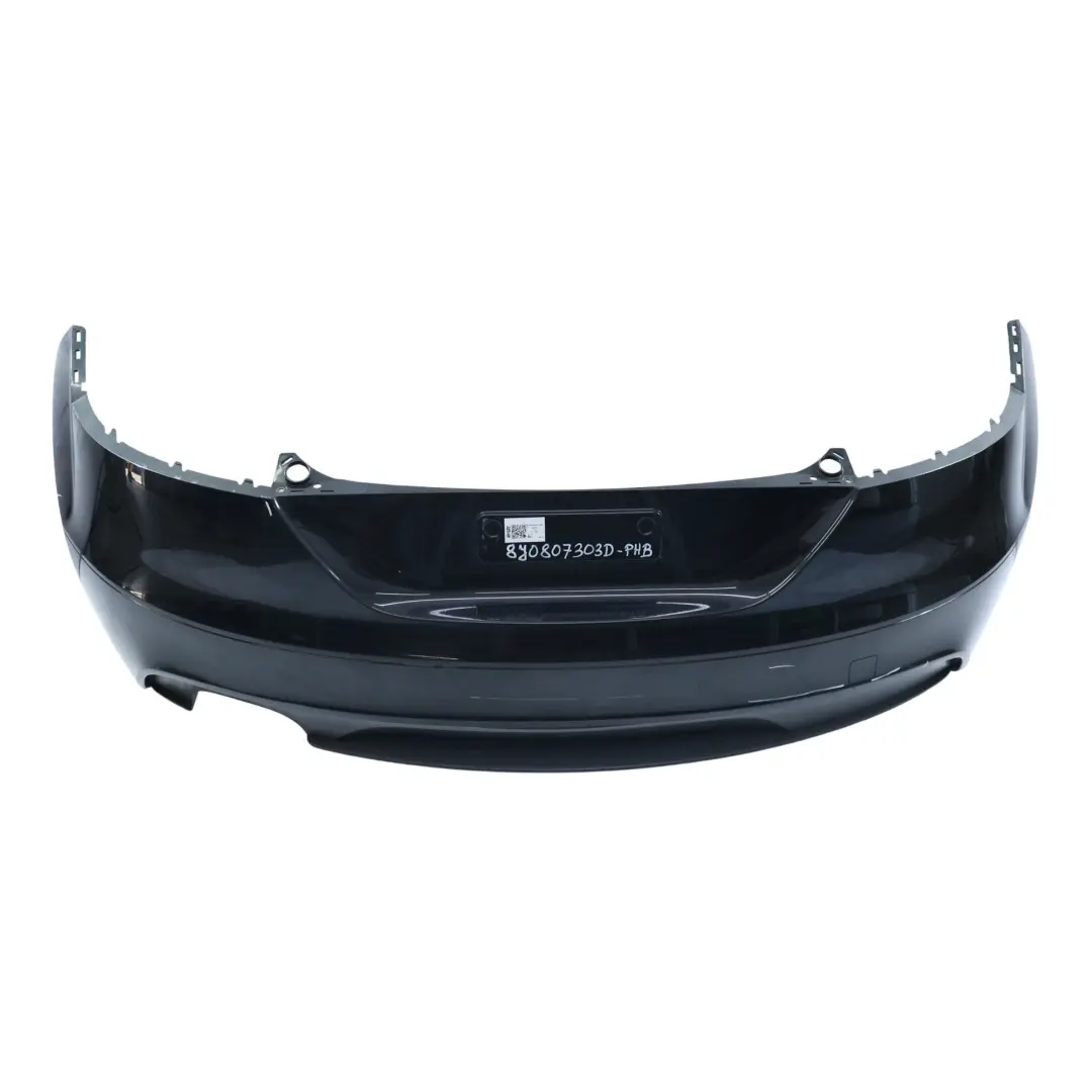 Bumper Trim Panel Covering Phantom Black - Z9Y to Audi TT TTS 8J Rear with Part number 8J0807303D Audi TT TTS 8J Rear Bumper Trim Panel Covering Phantom Black - Z9Y - SKU 8J0807303D-PHB - Part number 8J0807303D