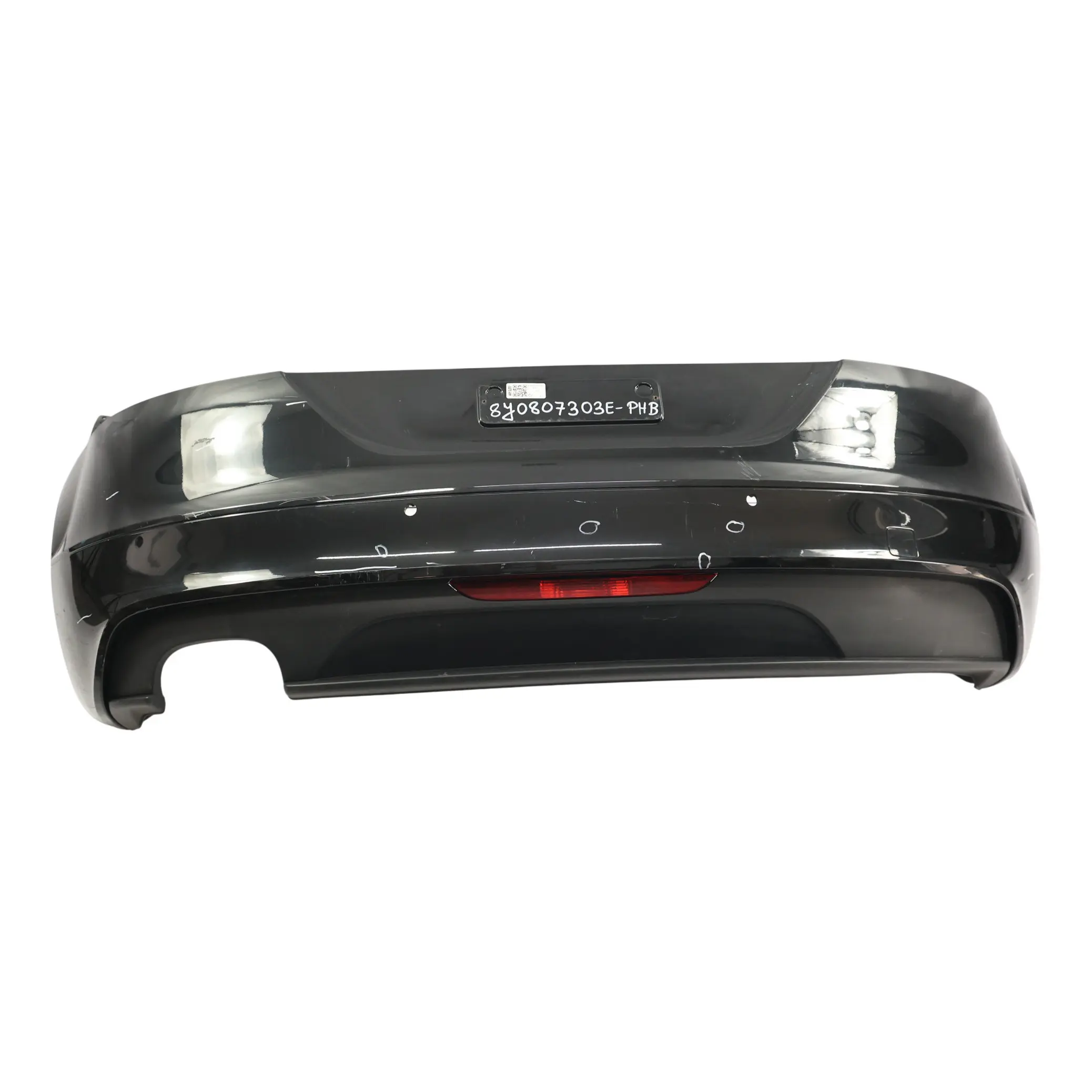 Audi TT 8J Rear Bumper Trim Panel Covering Phantom Black - Z9Y