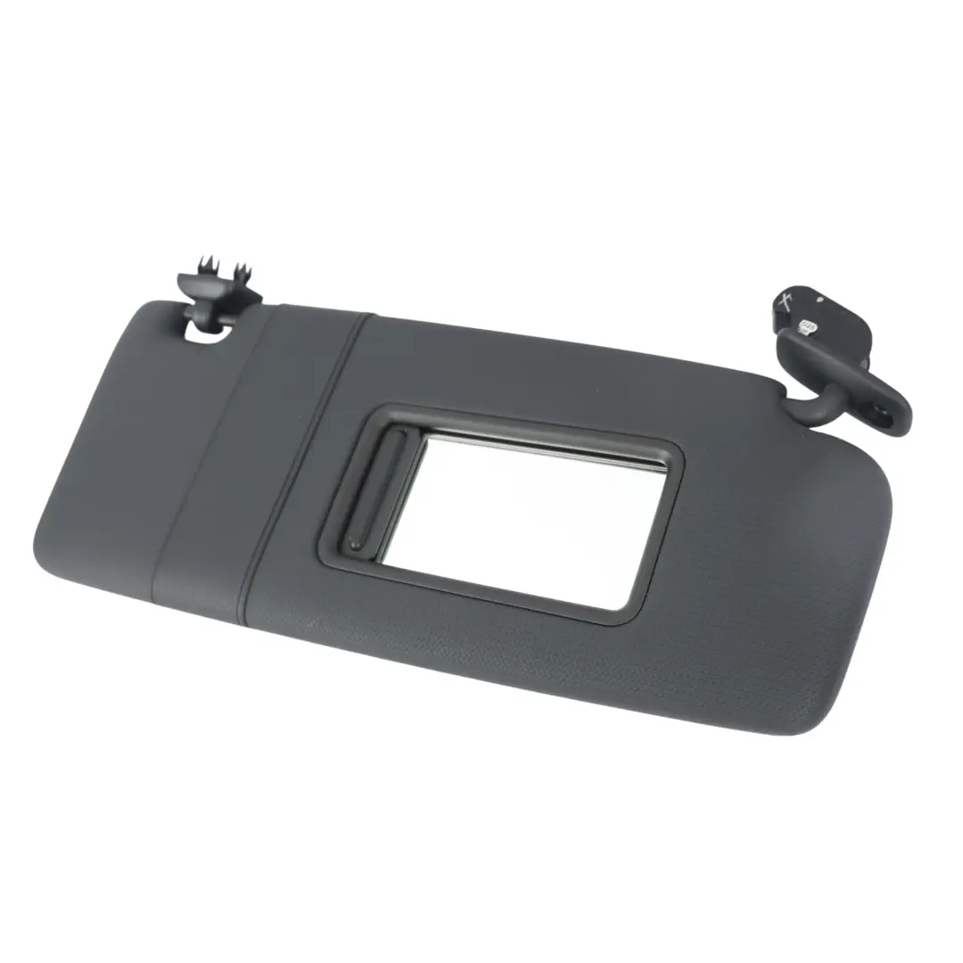 Audi TT 8J Front Sun Visor Shade Cover Panel Right O/S Black - SKU 8J8857552-2 - Part number 8J8857552