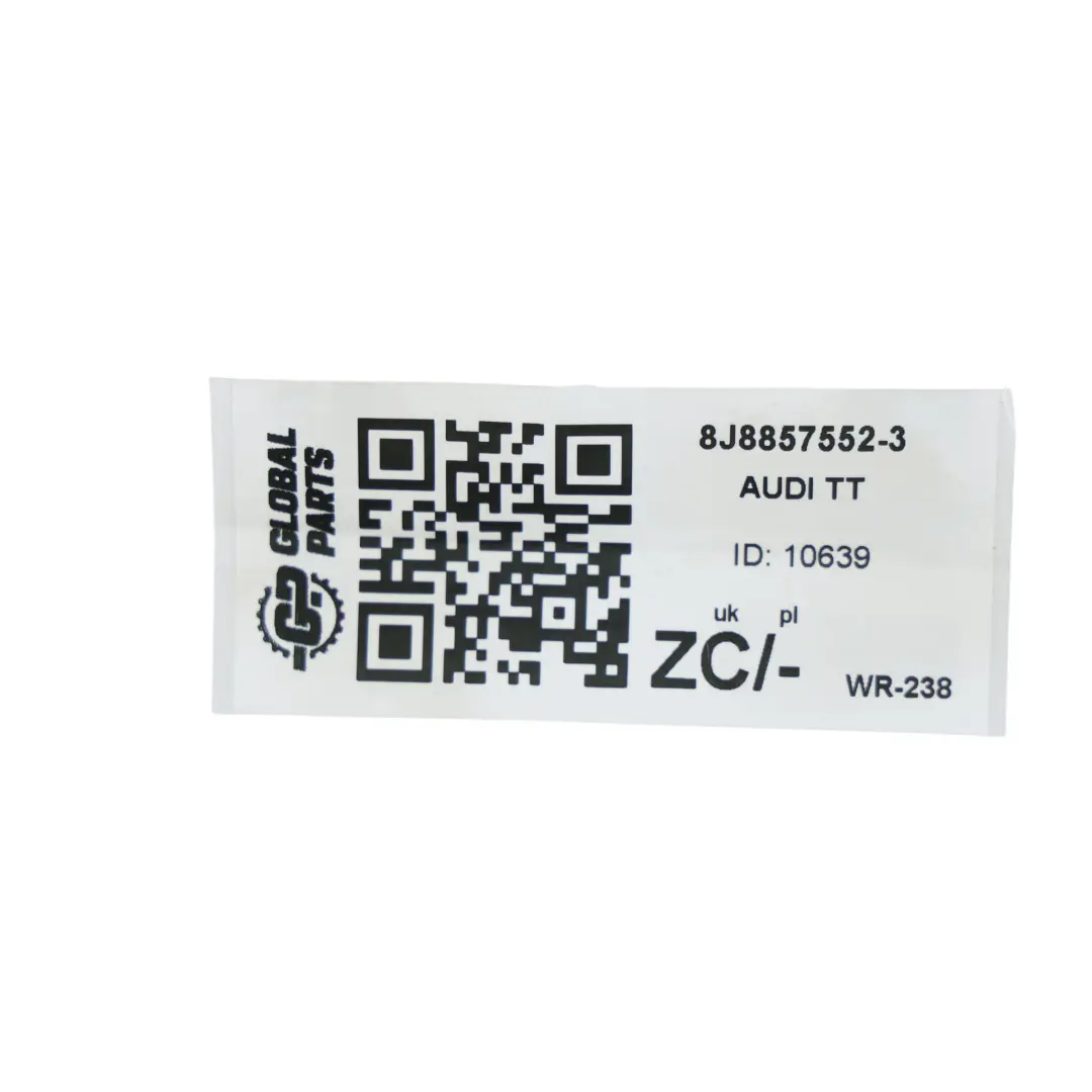 Audi TT 8J Parasol Espejo Panel Gris Delantero Derecho Negro H - SKU 8J8857552-3 - Número de pieza 8J8857552