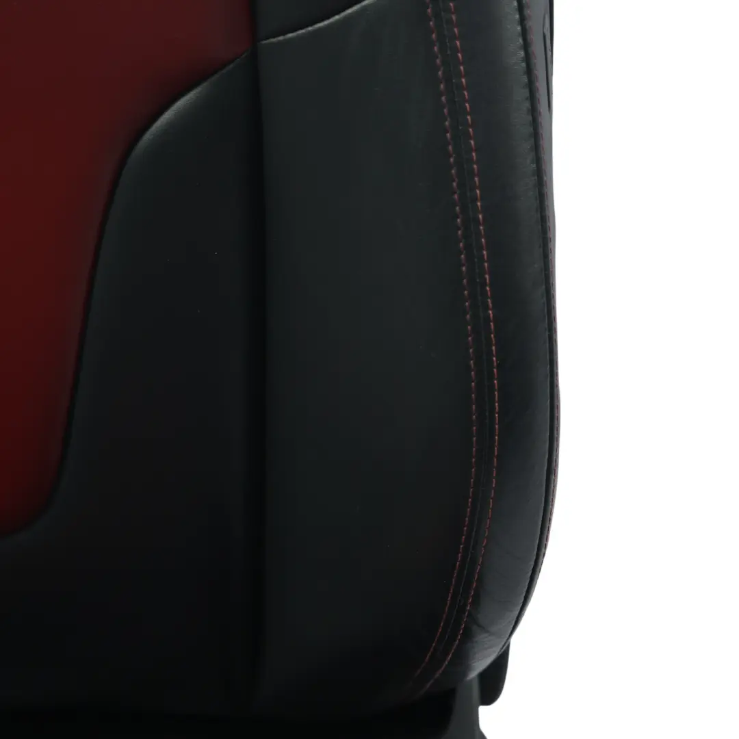 Front Left N/S Heated Leather Silk Nappa Black Magma Red to Audi TTS 8J Coupe Seat with Part number 8J8881805R Audi TTS 8J Coupe Seat Front Left N/S Heated Leather Silk Nappa Black Magma Red - SKU 8J8881805R-2 - Part number 8J8881805R