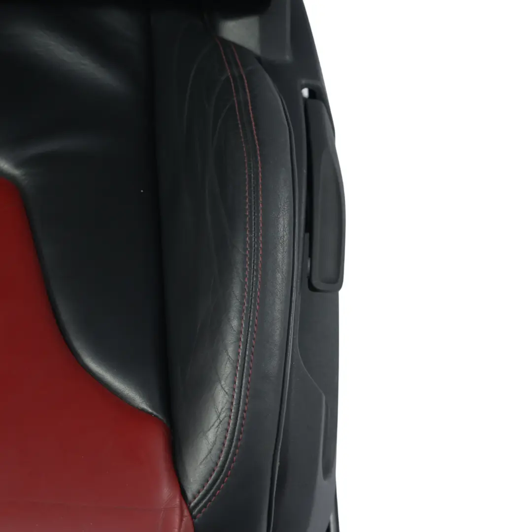 Front Left N/S Heated Leather Silk Nappa Black Magma Red to Audi TTS 8J Coupe Seat with Part number 8J8881805R Audi TTS 8J Coupe Seat Front Left N/S Heated Leather Silk Nappa Black Magma Red - SKU 8J8881805R-2 - Part number 8J8881805R