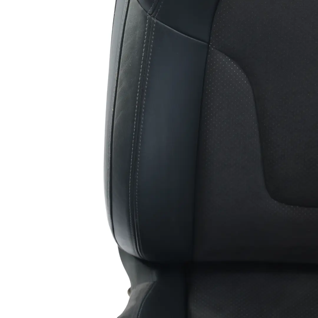 Audi TT 8J Fotel Przedni Lewy S-Line Skóra Alcantara Czarna Srebrna Nić - SKU 8J8881805T-2 - Numer Części 8J8881805T
