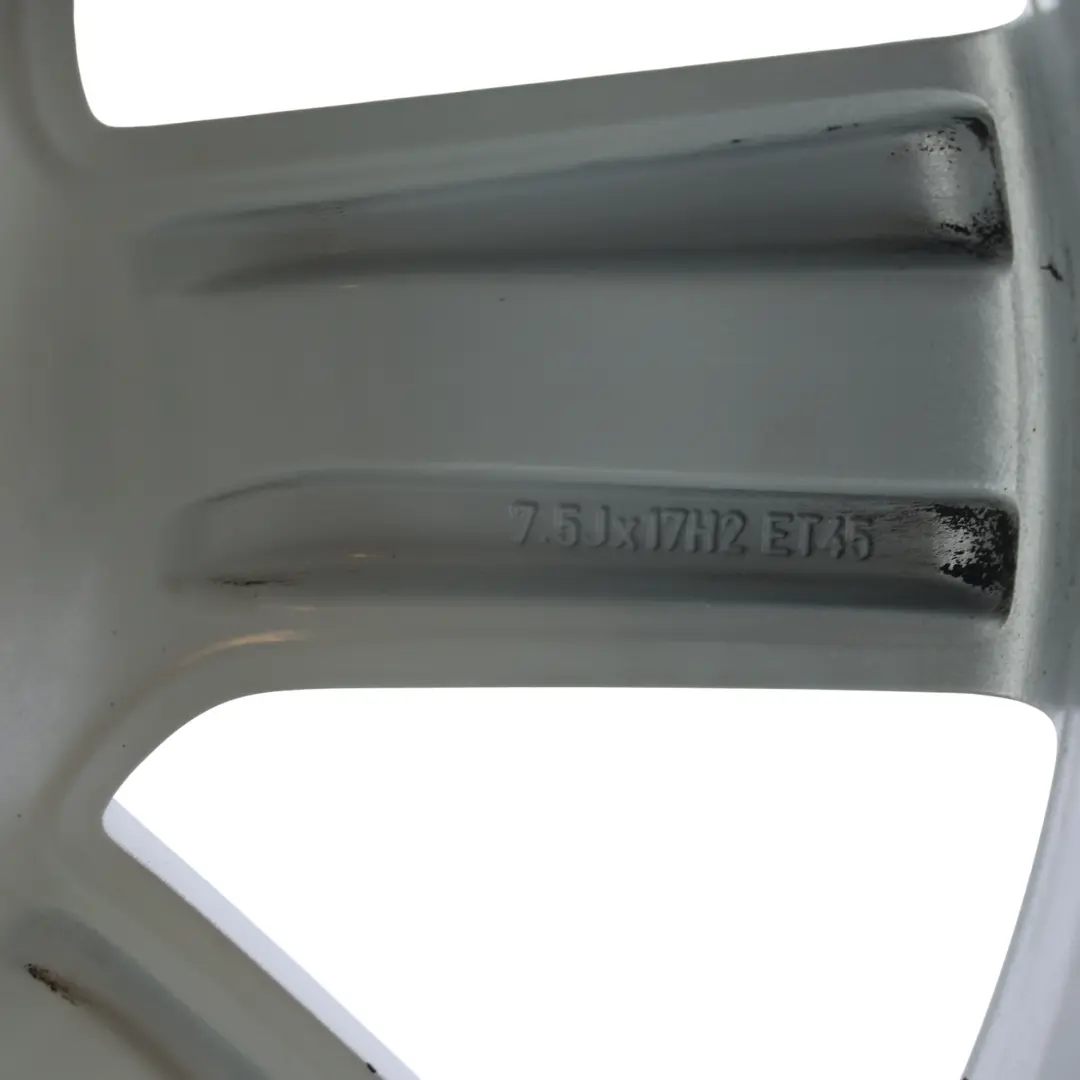 Audi A4 B8 A5 8T Argento Cerchio in lega 17" ET:45 7,5J 8K0601025B - SKU 8K0601025B-2 - Numero di parte 8K0601025B-2