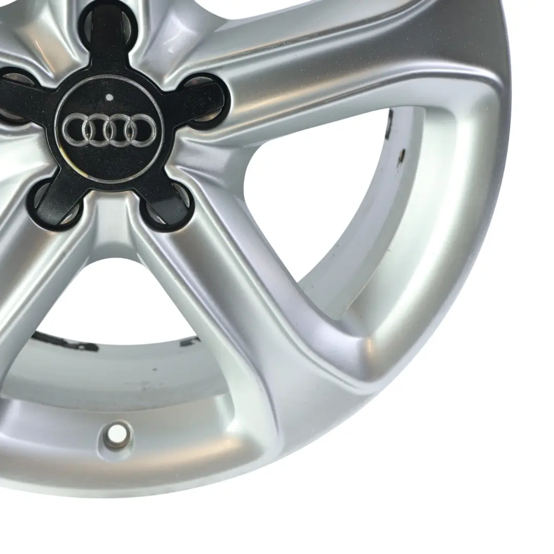 Audi A4 B8 8K Argento Cerchio In Lega 17" ET:45 7,5J Star Spoke - SKU 8K0601025CE-2 - Numero di parte 8K0601025CE