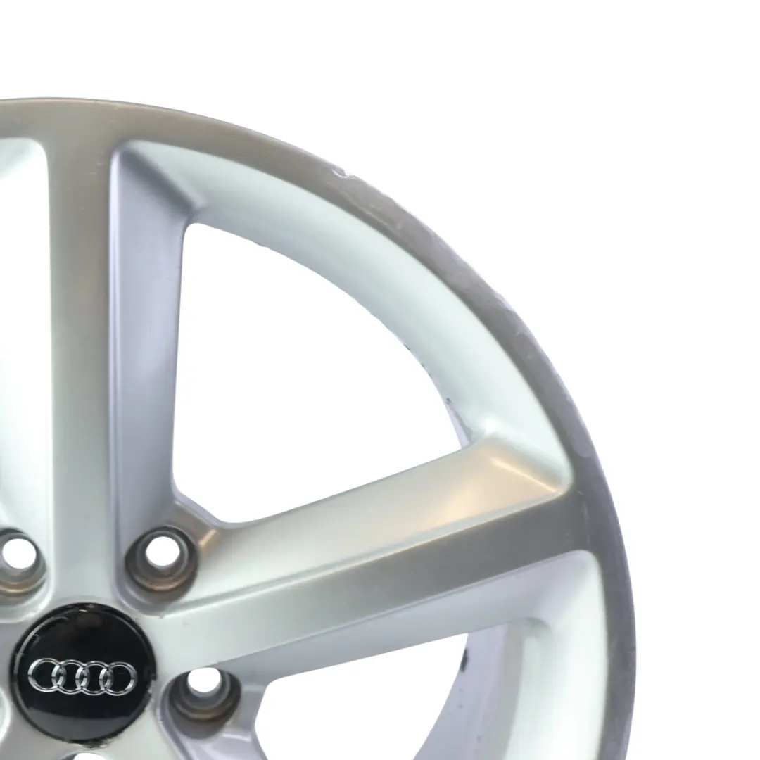 Audi A4 B8 Silberne Alufelge 18" ET:47 8J Sternspeiche - SKU 8K0601025Q-1 - Teilenummer 8K0601025Q