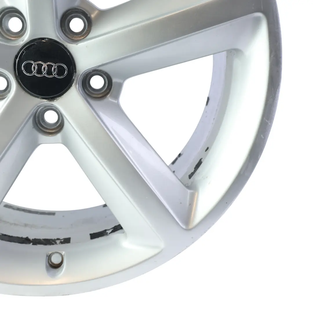 8K Silver Wheel Alloy Rim 18" ET:47 8J Star Spoke to Audi A4 B8 with Part number 8K0601025Q Audi A4 B8 8K Silver Wheel Alloy Rim 18" ET:47 8J Star Spoke - SKU 8K0601025Q-1 - Part number 8K0601025Q