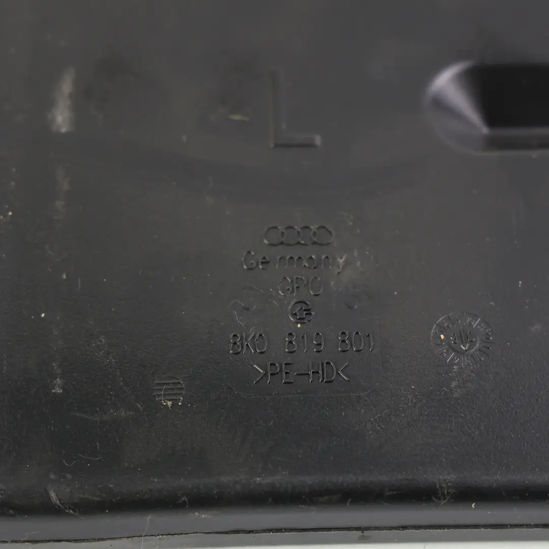 Audi A4 B8 A5 8T Condotto Aerazione Vano Piedi Posteriore Sinistro - SKU 8K0819801 - Numero di parte 8K0819801