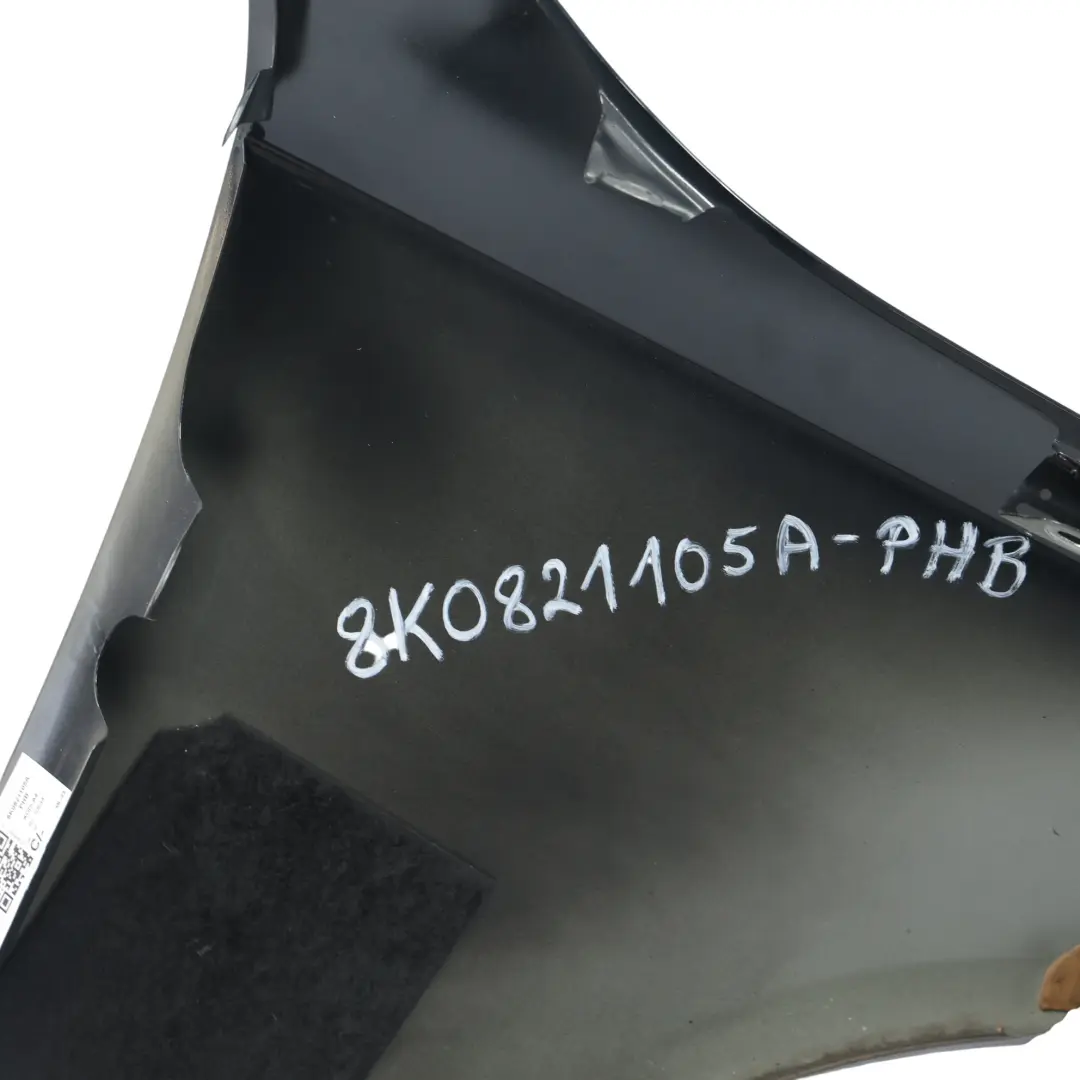 Seitenteil Vorne Links Kotflügel Abdeckung Phantom Schwarz Z9Y für Audi A4 B8 mit Teilenummer 8K0821105A Audi A4 B8 Seitenteil Vorne Links Kotflügel Abdeckung Phantom Schwarz Z9Y - SKU 8K0821105A-PHB - Teilenummer 8K0821105A