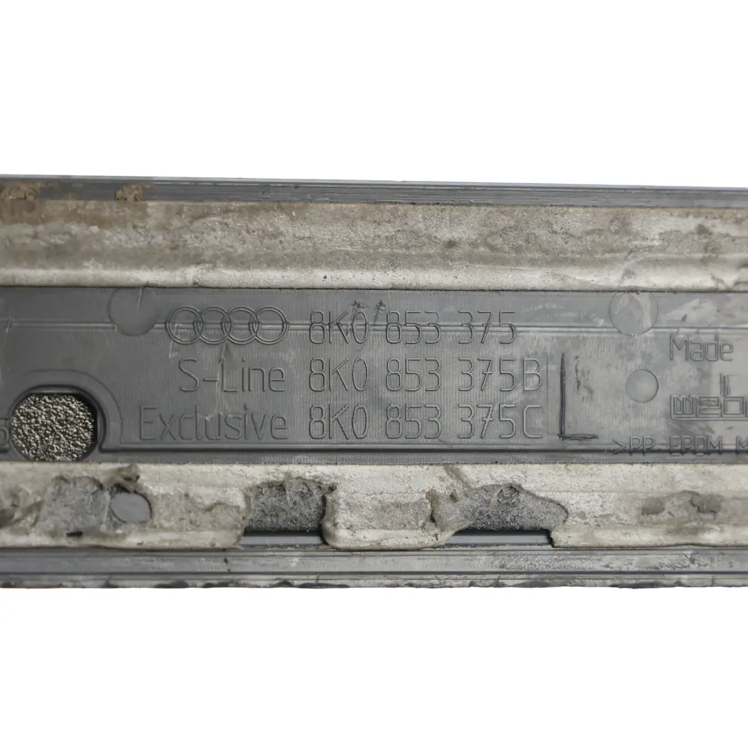 Audi RS4 B8 Rear Door Sill Trim Step Plate Cover Left N/S Side RS4 - SKU 8K0853375-2 - Part number 8K0853375