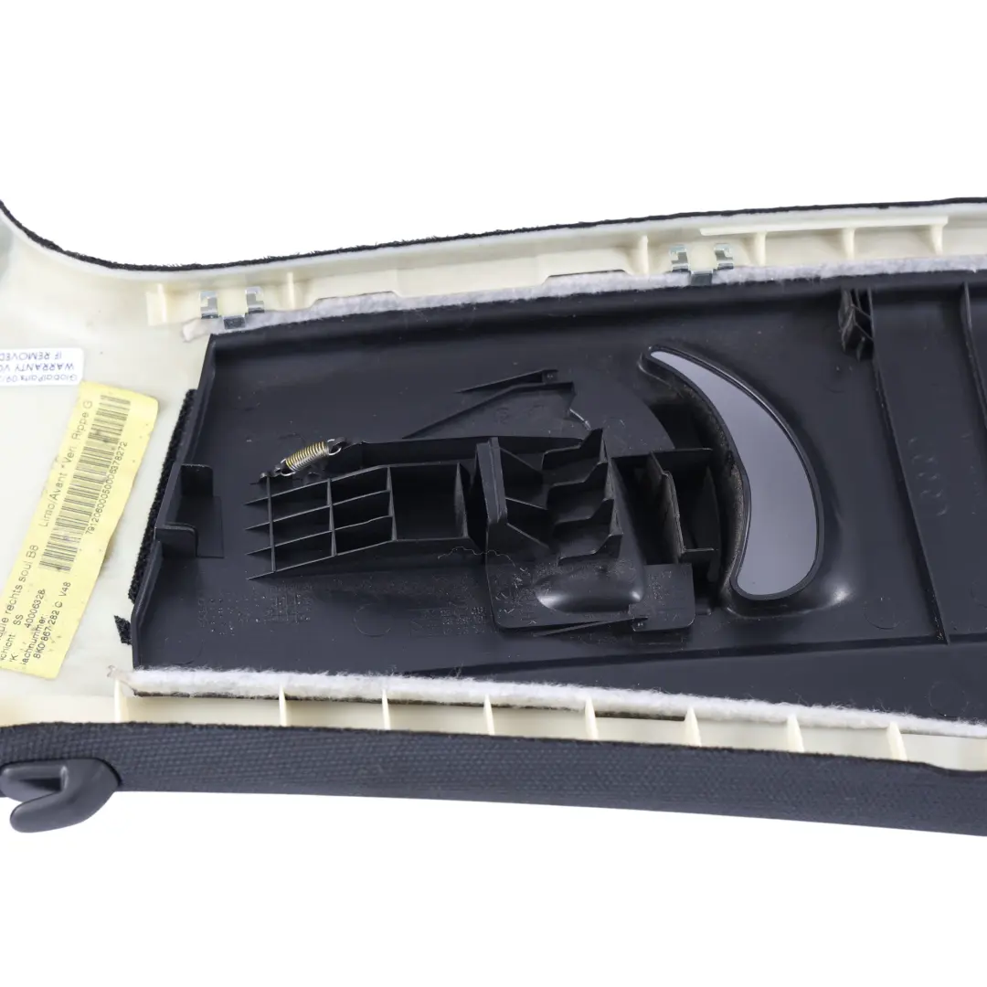 B-Säule Verkleidung Abdeckung Schwarz Rechts für Audi A4 B8 mit Teilenummer 8K0867282C Audi A4 B8 B-Säule Verkleidung Abdeckung Schwarz Rechts - SKU 8K0867282C - Teilenummer 8K0867282C