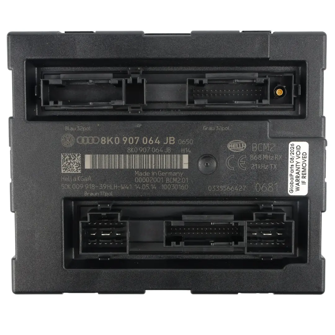 Audi A4 B8 A5 8T Karosserie Steuergerät Modul ECU Controller - SKU 8K0907064JB - Teilenummer 8K0907064JB