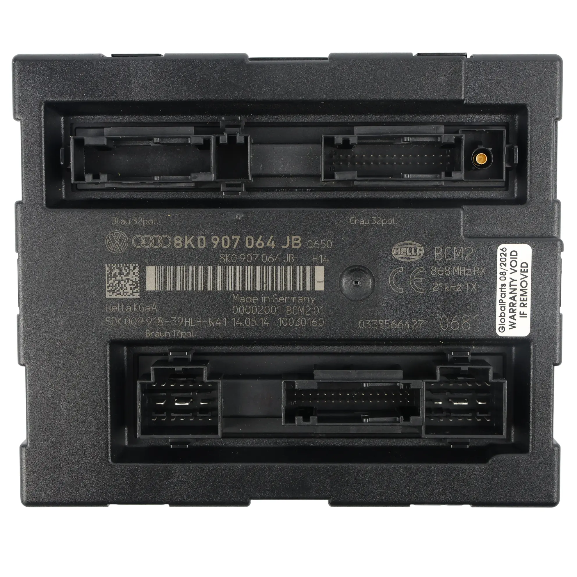 Audi A4 B8 A5 8T Unidad Módulo Control Carrocería ECU 8K0907064JB