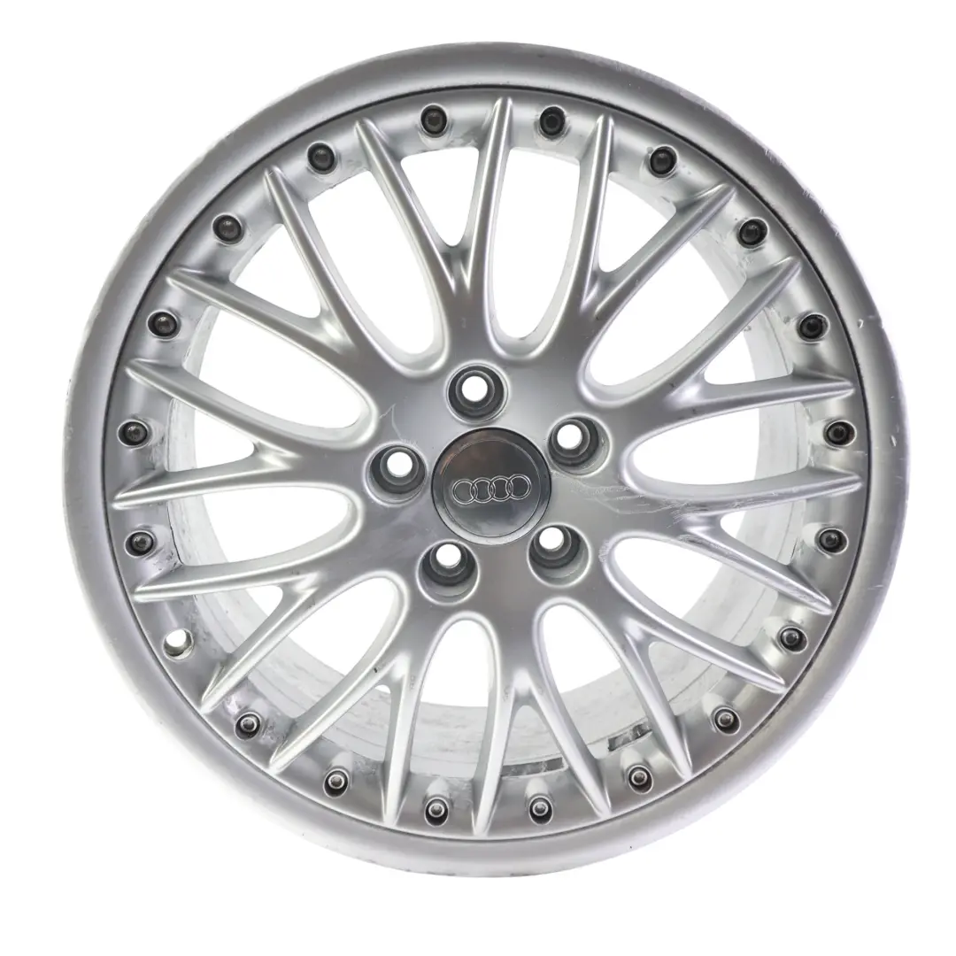 Silberne Leichtmetallfelge Alufelge BBS 18" 7,5J ET:54 für Audi A3 8P mit Teilenummer 8P0601025AE Audi A3 8P Silberne Leichtmetallfelge Alufelge BBS 18" 7,5J ET:54 - SKU 8P0601025AE-4 - Teilenummer 8P0601025AE