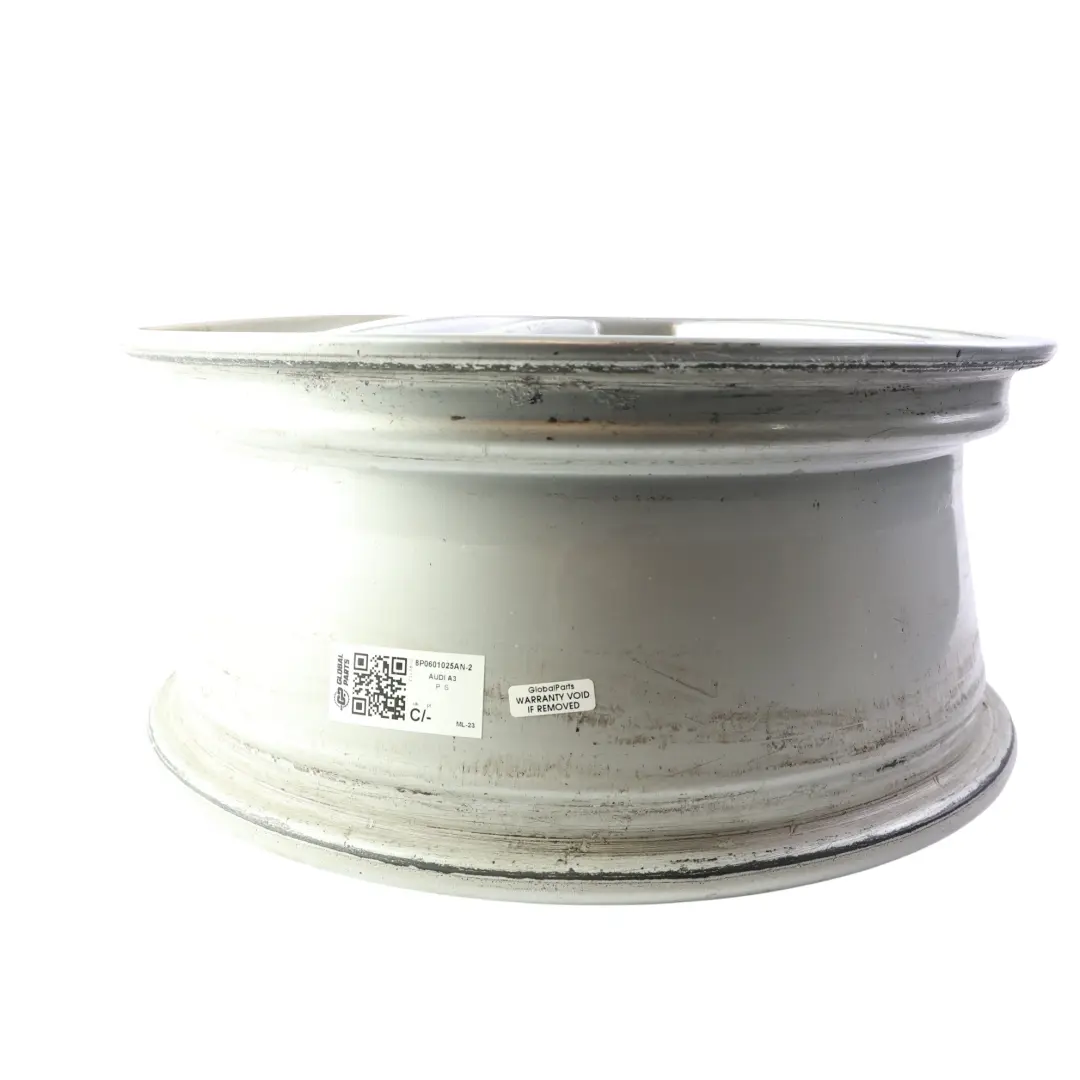  Llanta De Aleación Plateada Audi A3 8P 16" 6,5J ET:50 6 Radios - SKU 8P0601025AN-2 - Número de pieza 8P0601025AN
