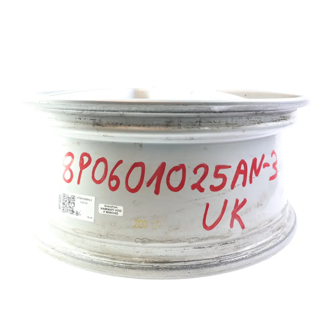 Alloy Rim 16" 6,5J ET:50 6-Spoke to Audi A3 8P Silver Wheel with Part number 8P0601025AN Audi A3 8P Silver Wheel Alloy Rim 16" 6,5J ET:50 6-Spoke - SKU 8P0601025AN-3 - Part number 8P0601025AN