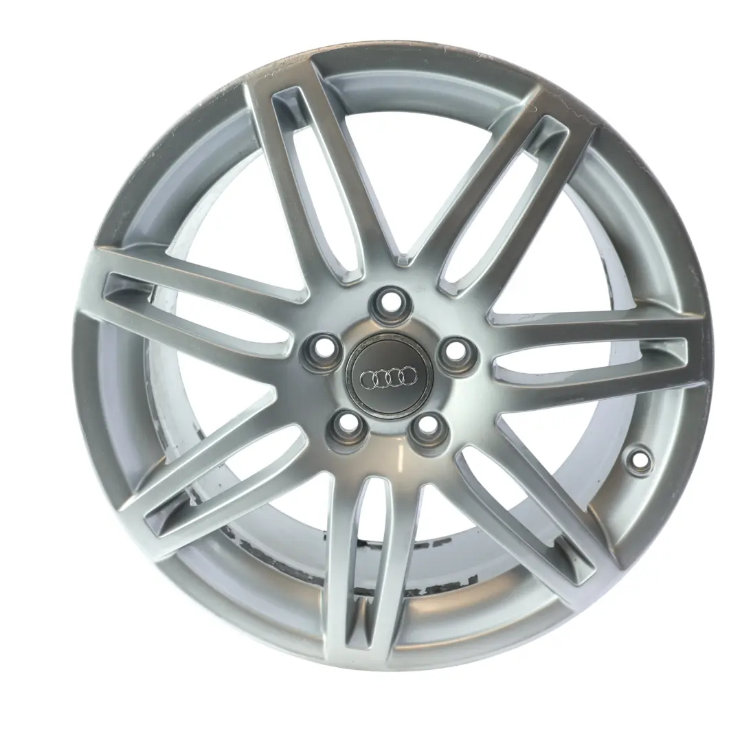 Jante En Alliage Argentée 18" 7,5J ET:54 pour Audi A3 8P à propos du numéro de pièce 8P0601025BA Audi A3 8P Jante En Alliage Argentée 18" 7,5J ET:54 - SKU 8P0601025BA-5 - Numéro de pièce 8P0601025BA