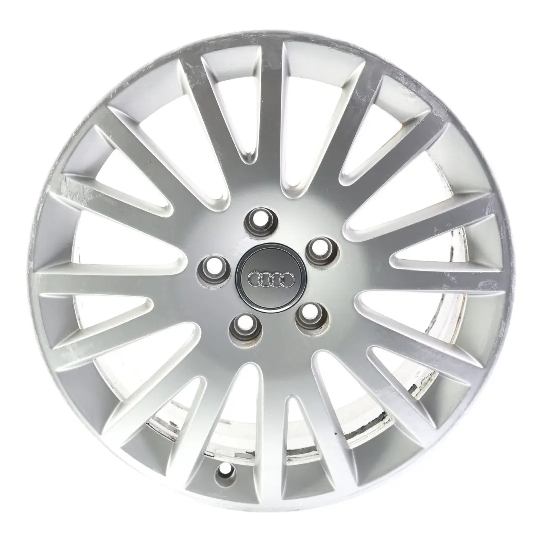 Cerchio in Lega Argento 17" 7,5J ET:56 Doppia Razza per Audi A3 S3 8P con numero di parte 8P0601025BE Audi A3 S3 8P Cerchio in Lega Argento 17" 7,5J ET:56 Doppia Razza - SKU 8P0601025BE-2 - Numero di parte 8P0601025BE