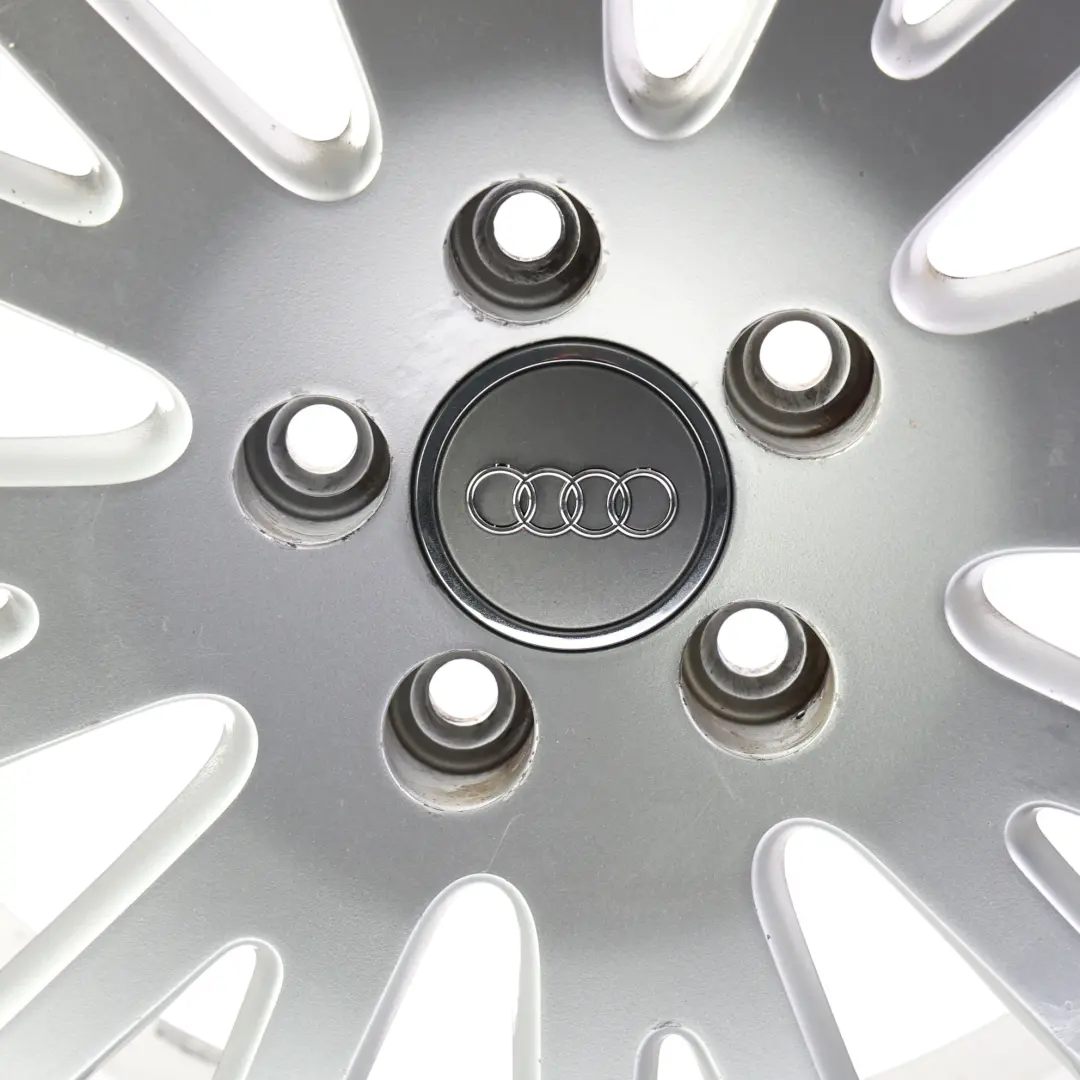 Alloy Wheel Rim Silver 17" 7,5J ET:56 Twin Spoke to Audi A3 S3 8P with Part number 8P0601025BE Audi A3 S3 8P Alloy Wheel Rim Silver 17" 7,5J ET:56 Twin Spoke - SKU 8P0601025BE-2 - Part number 8P0601025BE