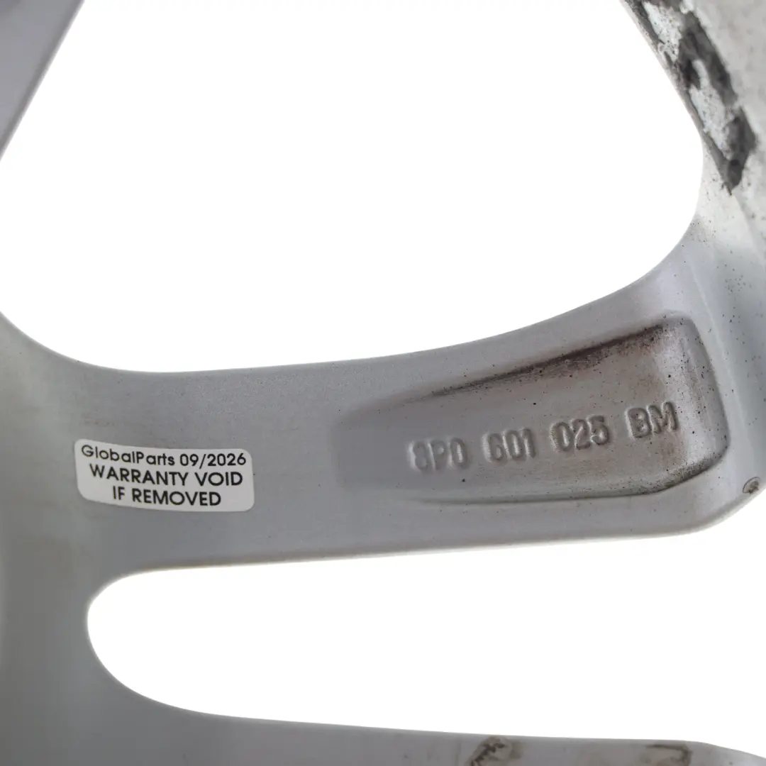 Audi A3 S3 8P Silver Wheel Alloy Rim 18" 7.5J ET:54 - SKU 8P0601025BM-1 - Part number 8P0601025BM