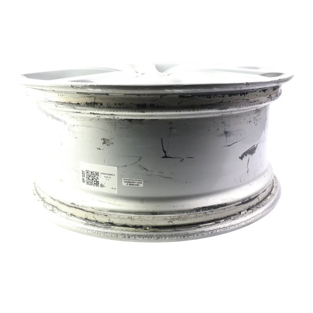 Audi A3 S3 8P Srebrna Felga Aluminiowa 18" 7.5J ET:54 - SKU 8P0601025BM-2 - Numer Części 8P0601025BM