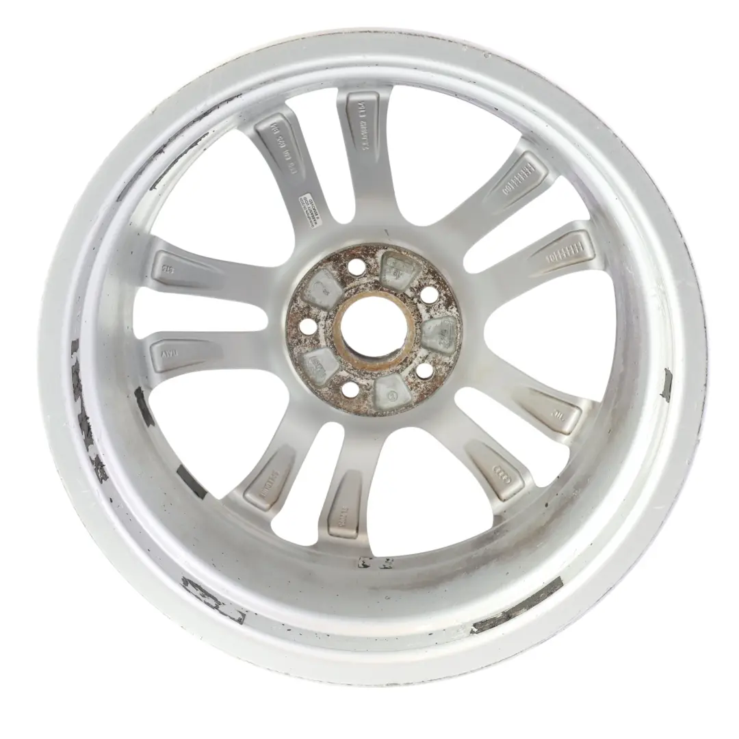 Audi A3 S3 8P Srebrna Felga Aluminiowa 18" 7.5J ET:54 - SKU 8P0601025BM-2 - Numer Części 8P0601025BM