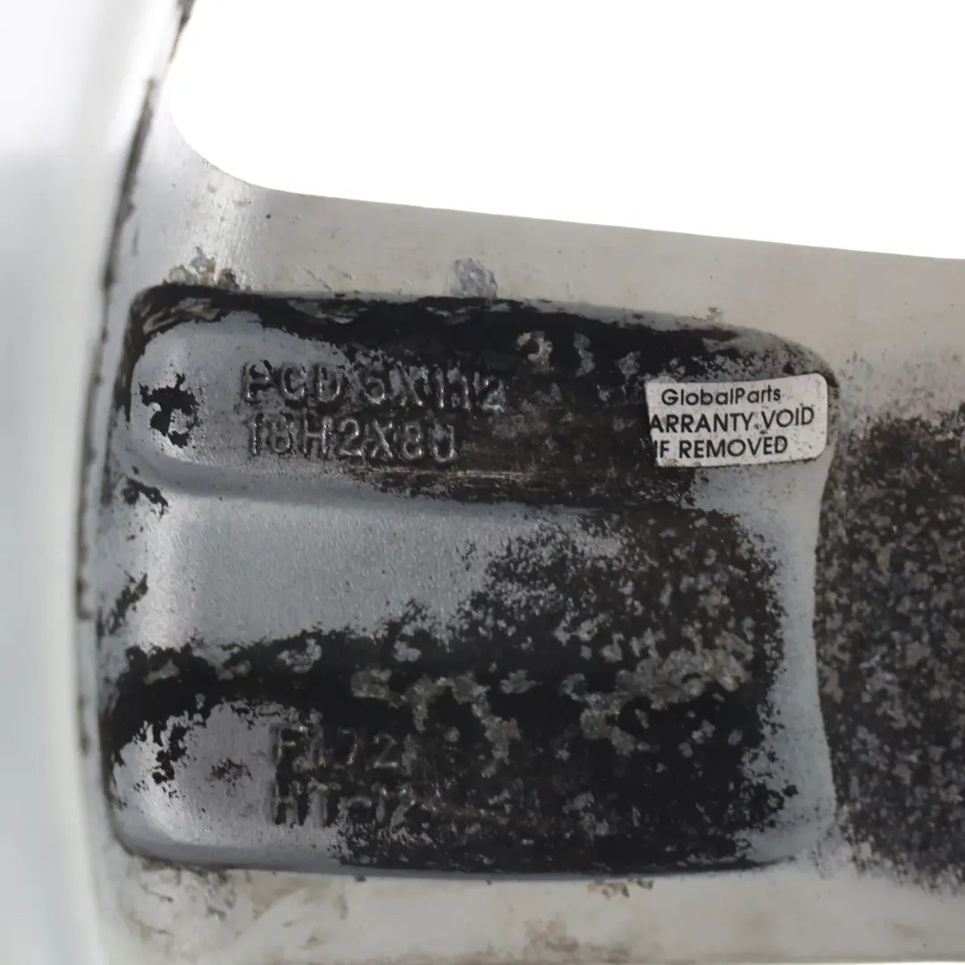Audi A3 8P Cerchio in Lega Argento 18" 8J ET:54 - SKU 8P0601025S-9 - Numero di parte 8P0601025S