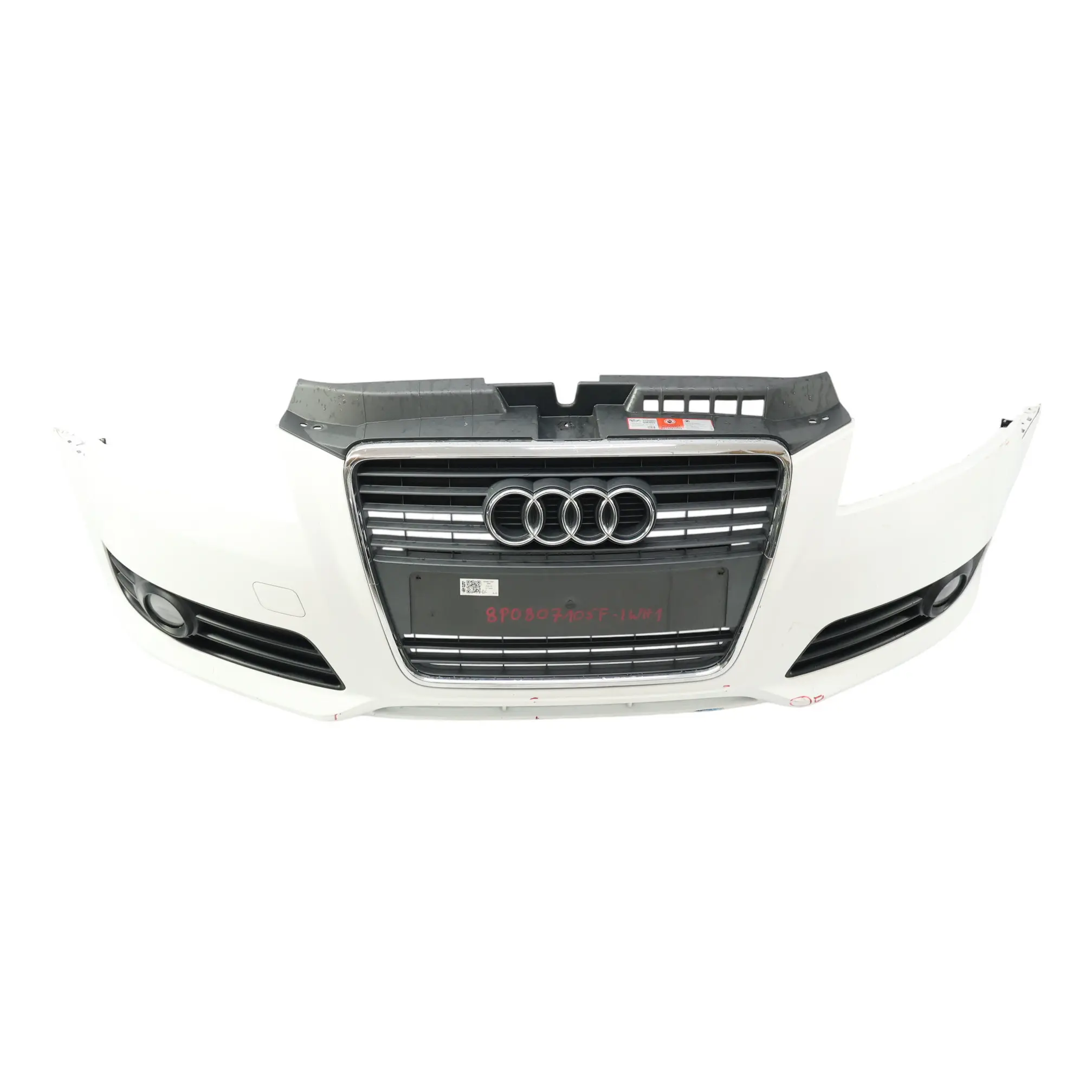 Audi A3 8P Zderzak Przedni Listwa Bialy Ibis - Y9C
