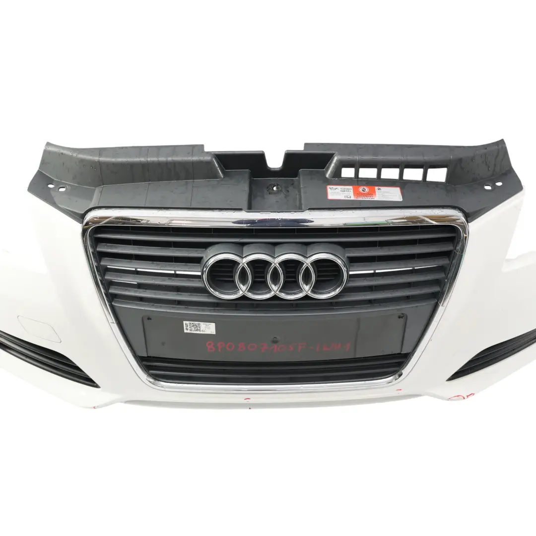 Audi A3 8P Zderzak Przedni Listwa Bialy Ibis - Y9C - SKU 8P0807105F-IWH1 - Numer Części 8P0807105F