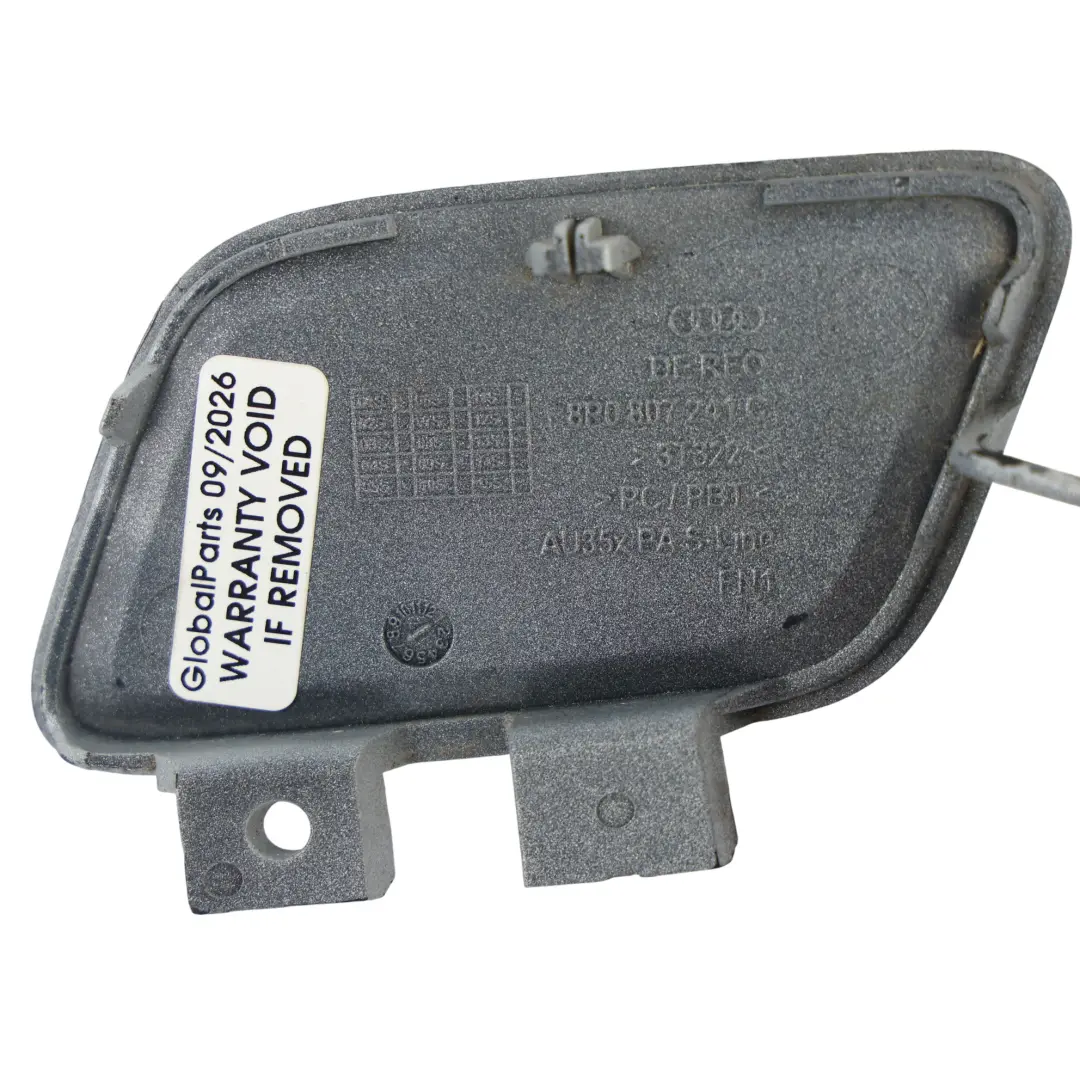 Audi A3 8P Copertura Gancio Traino Paraurti Anteriore Argento - SKU 8P0807241C-ICS - Numero di parte 8P0807241C