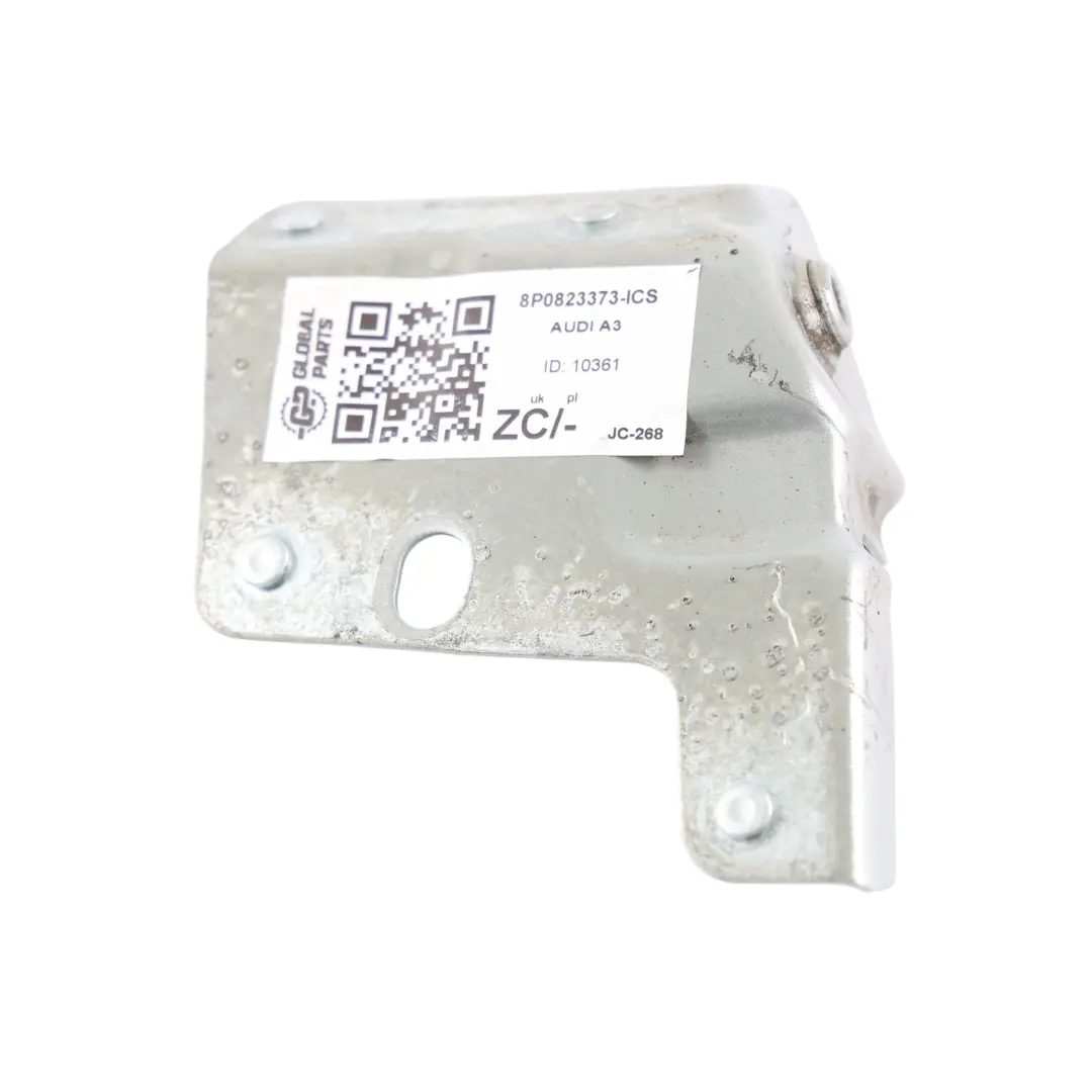 Audi A3 8P Supporto Staffa Cofano Argento Ghiaccio Metallizzato X7W - SKU 8P0823373-ICS - Numero di parte 8P0823373
