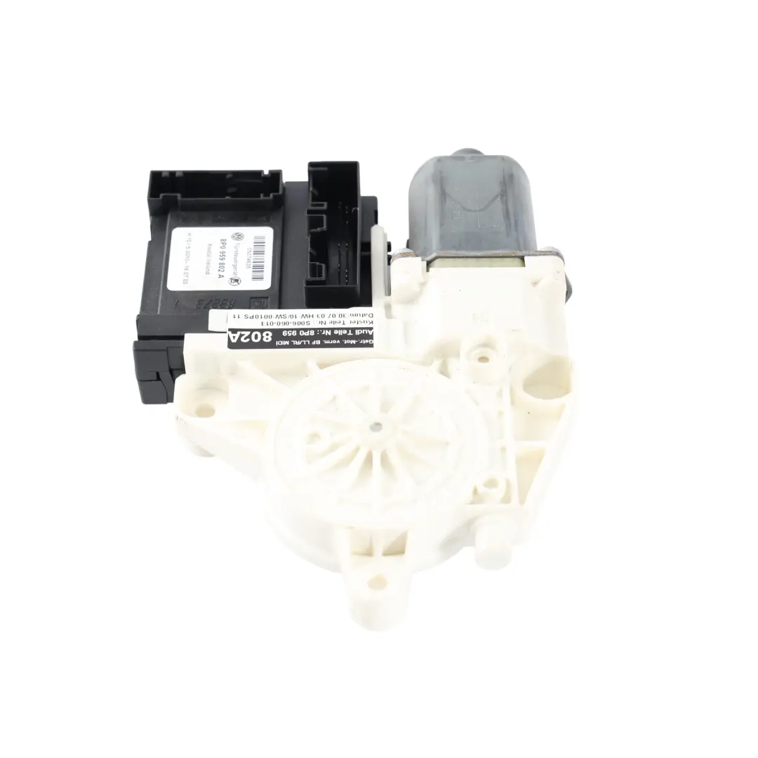 Audi A3 8P Front Passenger Left Door Electric Window Motor - SKU 8P0959802A - Part number 8P0959802A