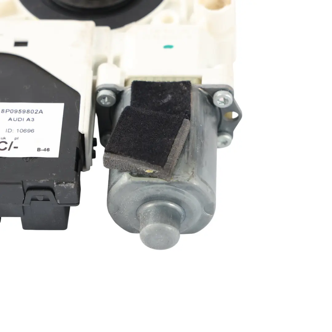 Front Passenger Left Door Electric Window Motor to Audi A3 8P with Part number 8P0959802A Audi A3 8P Front Passenger Left Door Electric Window Motor - SKU 8P0959802A - Part number 8P0959802A