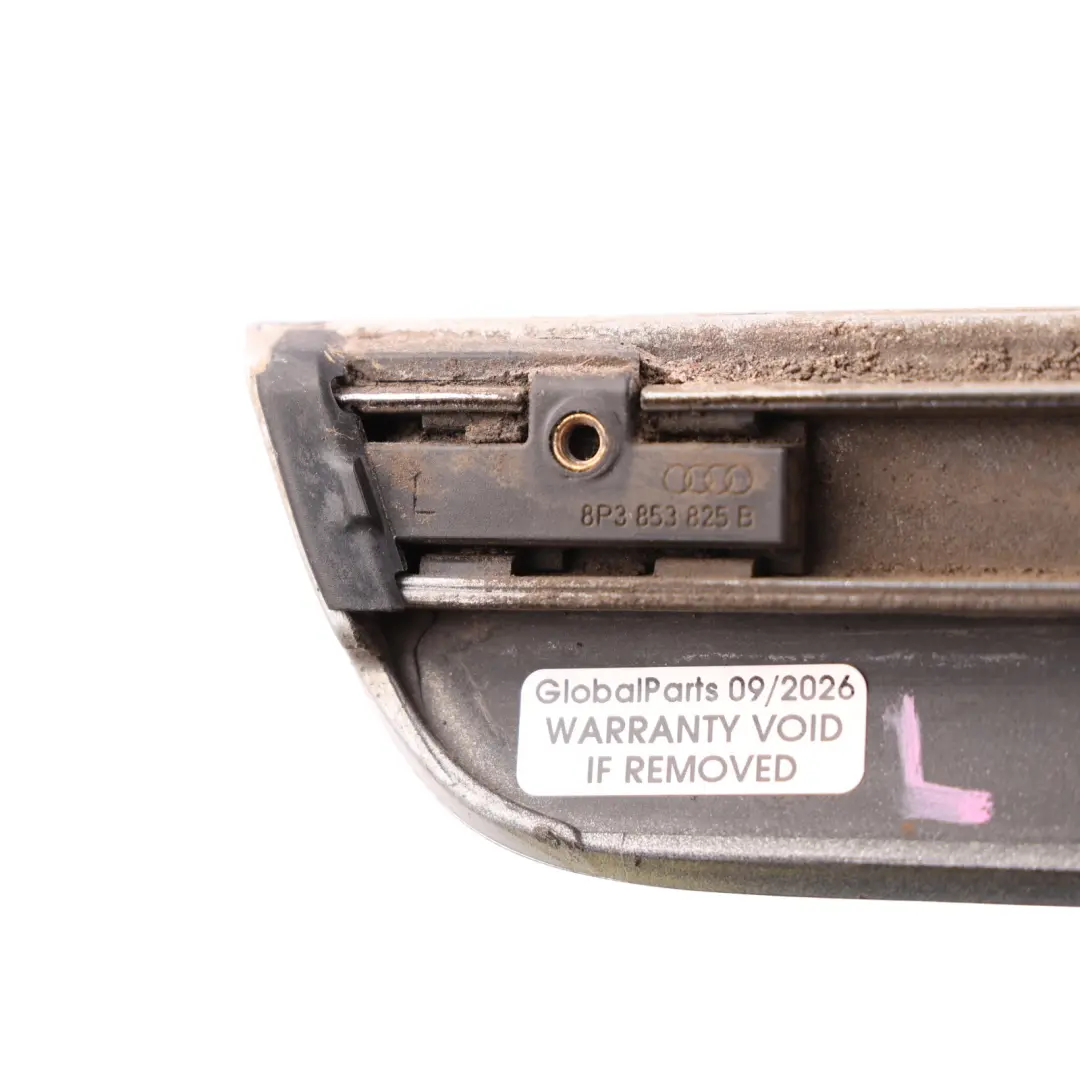 Audi A3 8P 3D Door Moulding Strip Deflector Trim Left N/S Ice Silver - X7W - SKU 8P3853959J-ICS - Part number 8P3853959J