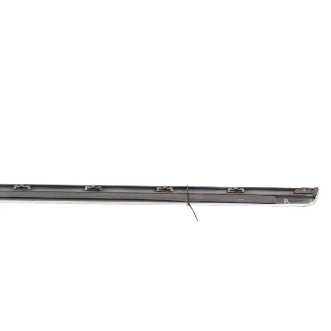 Door Water Trim Strip Cover Right O/S Ice Silver - X7W to Audi A3 S3 8P with Part number 8P3853960J Audi A3 S3 8P Door Water Trim Strip Cover Right O/S Ice Silver - X7W - SKU 8P3853960J-ICS - Part number 8P3853960J