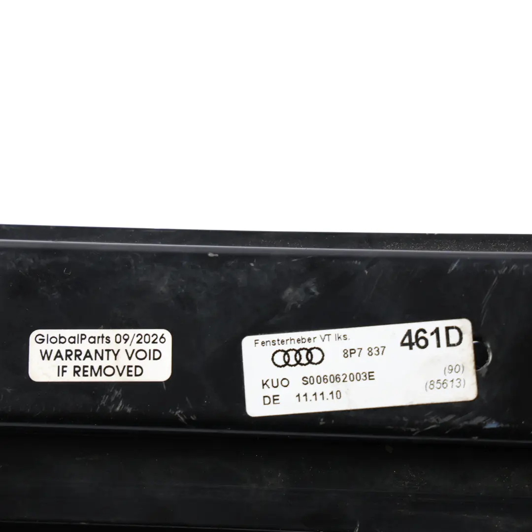 Window Regulator Lifter Front Left N/S to Audi A3 Convertible with Part number 8P7837461D Audi A3 Convertible Window Regulator Lifter Front Left N/S - SKU 8P7837461D - Part number 8P7837461D