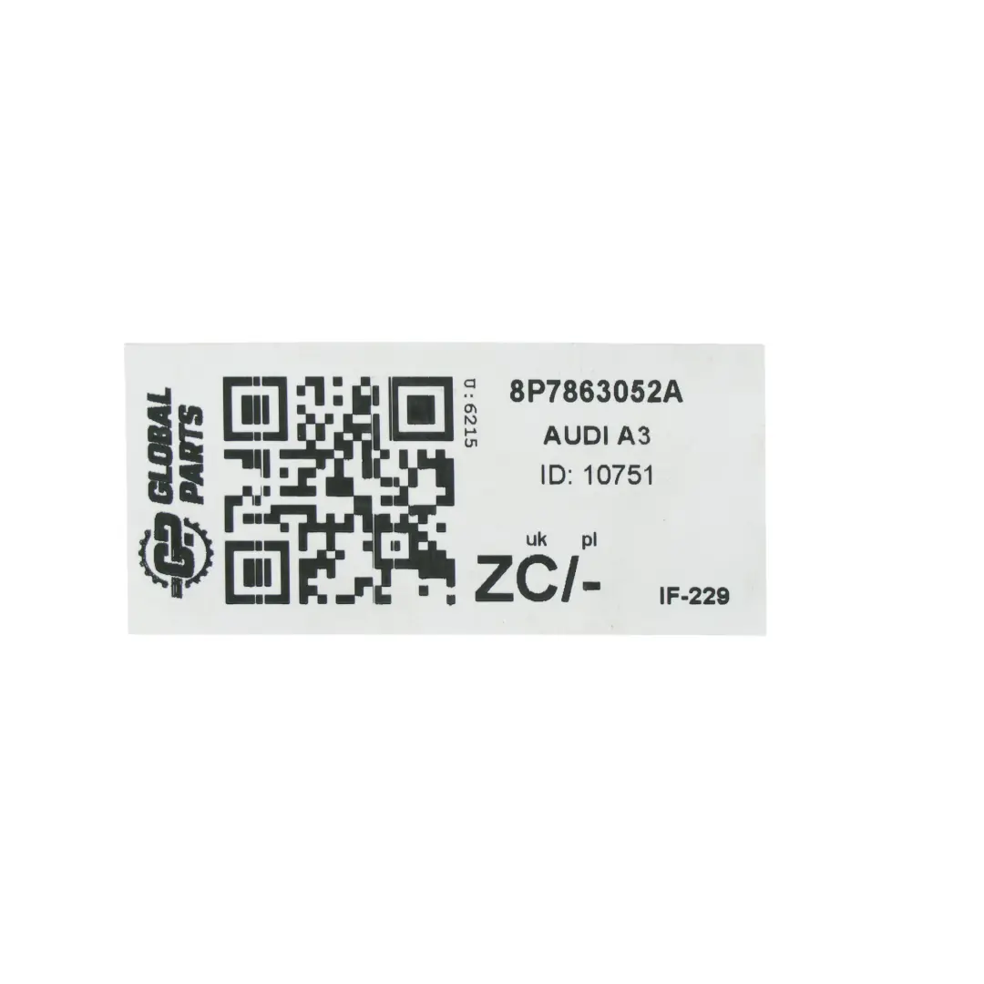 Audi A3 8P Seitenverkleidung Kofferraum Rechts 8P7863052 - SKU 8P7863052A - Teilenummer 8P7863052A